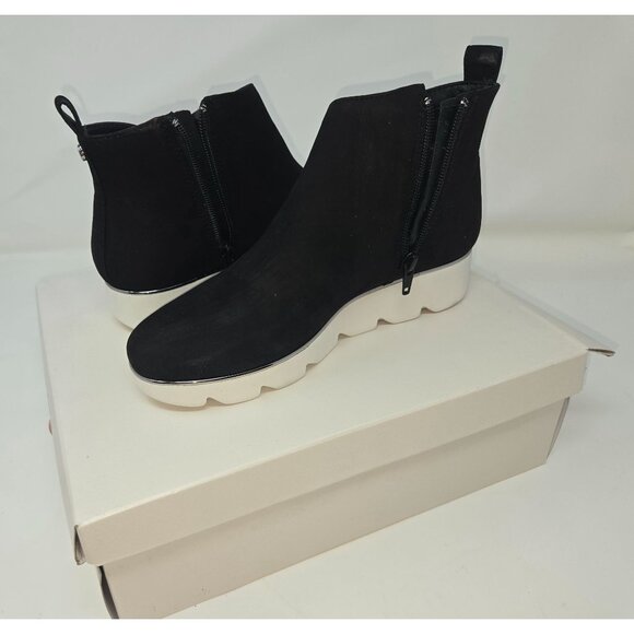 Alex Marie Devitine Black Ankle Boots Dual Layer Foam-Contoured Arch Support 6M - Picture 1 of 8